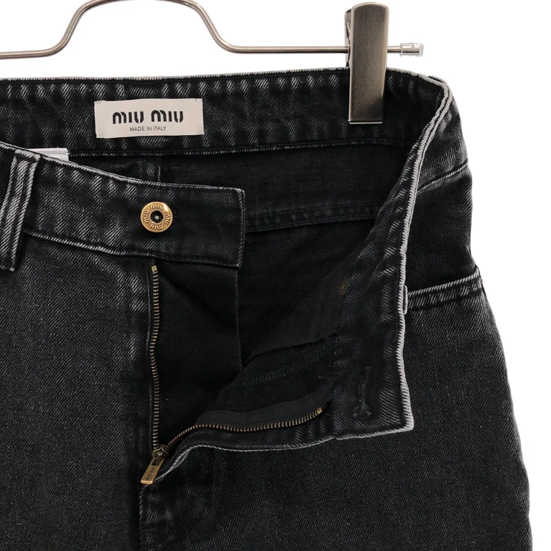 miu miu / ミュウミュウ | 2023 | バックロゴ デニムパンツ GWP482 | 24 | レディース