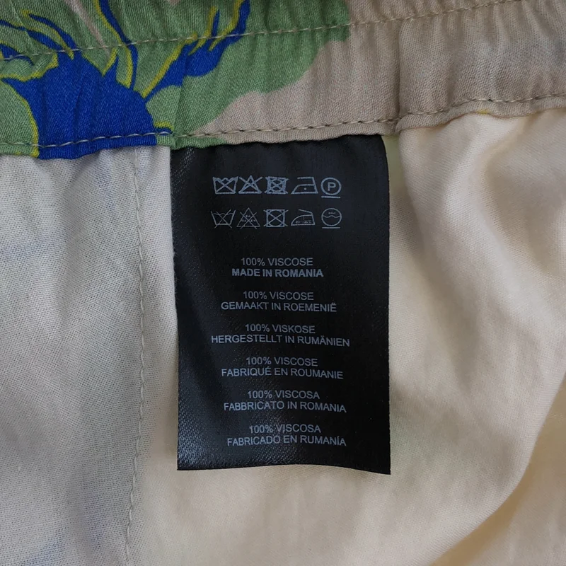 DRIES VAN NOTEN / ドリスヴァンノッテン | 2022AW | ビスコース フラワープリント ワイド イージーパンツ | 46 | メンズ