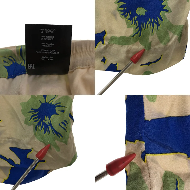 DRIES VAN NOTEN / ドリスヴァンノッテン | 2022AW | ビスコース フラワープリント ワイド イージーパンツ | 46 | メンズ