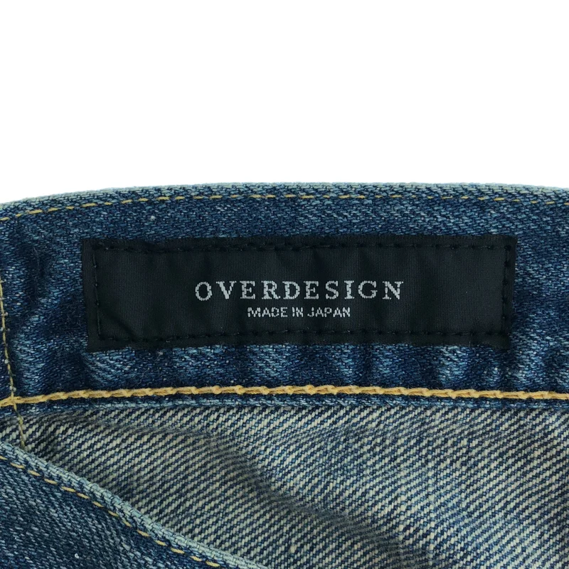 OVERDESIGN / オーバーデザイン | ペイント加工 デニム パッチワークパンツ | 30 | メンズ