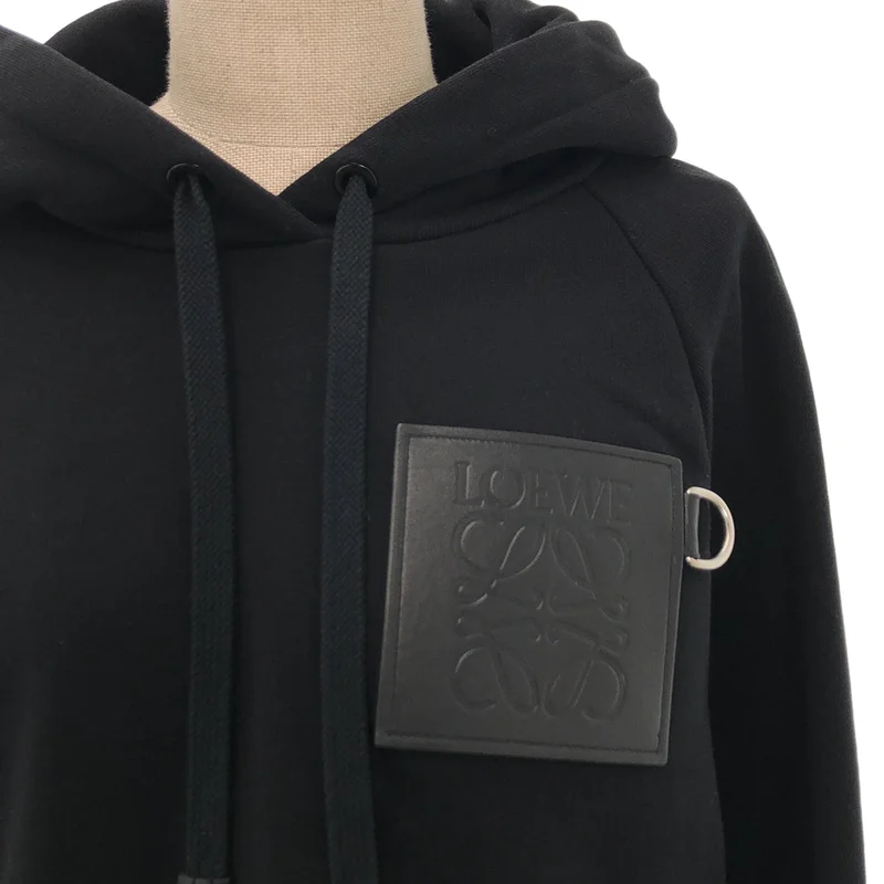LOEWE / ロエベ | アナグラム クロップド フーディー スウェットパーカー | S | レディース