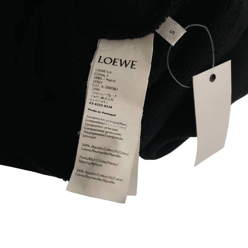 LOEWE / ロエベ | アナグラム クロップド フーディー スウェットパーカー | S | レディース