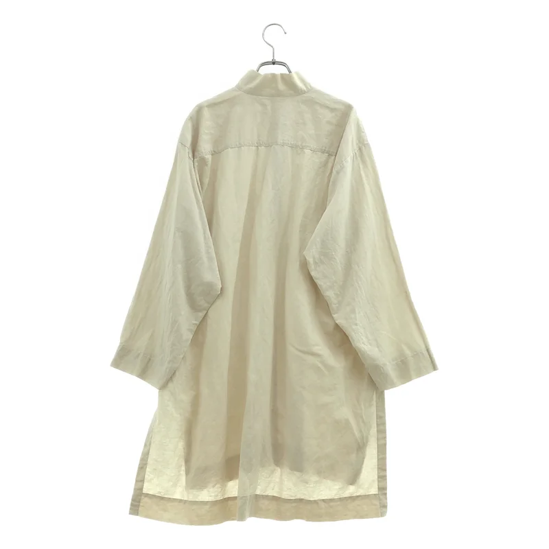 HOMME PLISSE ISSEY MIYAKE / オムプリッセイッセイミヤケ | 2020SS | コットンリネン ハーフジップ プルオーバー ロングシャツ | 3 | メンズ