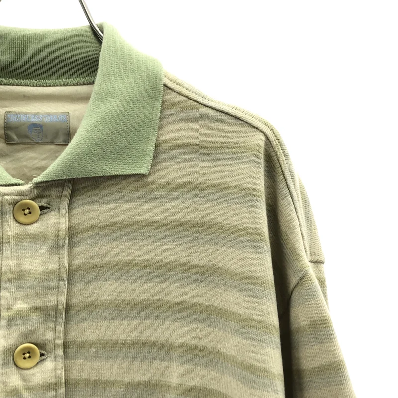 HOMELESS TAILOR / ホームレステイラー | CUT BLOUSON ボーダー ポロカラー ブルゾン | F | メンズ