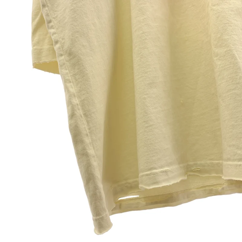 WILLY CHAVARRIA / ウィリーチャバリア | ダメージ加工 オーバーシルエット ロゴ プリント Tシャツ カットソー | M | メンズ
