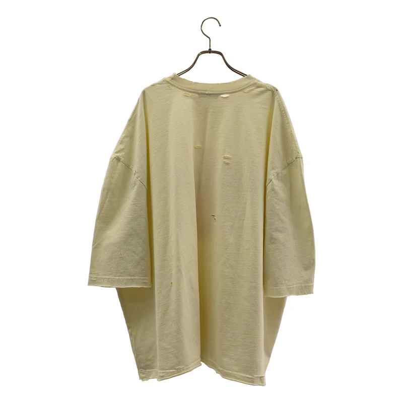 WILLY CHAVARRIA / ウィリーチャバリア | ダメージ加工 オーバーシルエット ロゴ プリント Tシャツ カットソー | M | メンズ