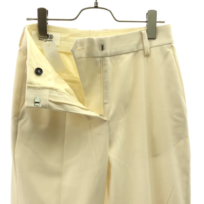 MM6 Maison Margiela / エムエムシックスメゾンマルジェラ | 2020AW | 裾ジップスリット スラックス パンツ | 36 | レディース