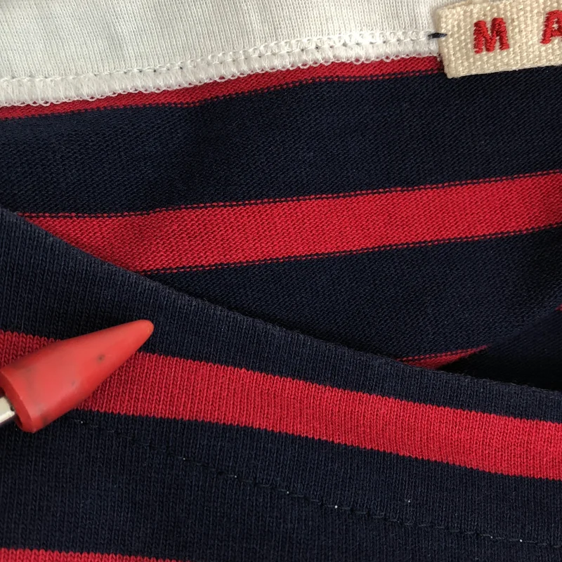 MARNI / マルニ | ボーダー ボートネックTシャツ THJE00121MO | 38 | レディース