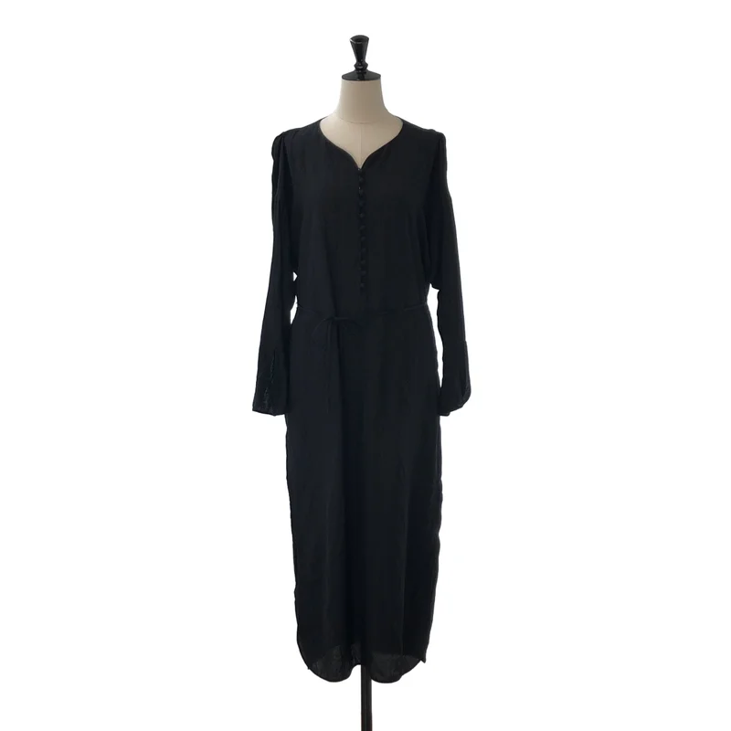 Mame Kurogouchi / マメクロゴウチ | 2023AW | Floral Pattern Silk Rayon Jacquard I-Line Dress / フローラルパターン シルク レーヨン ジャガード Iラインドレス | 1 | レディース