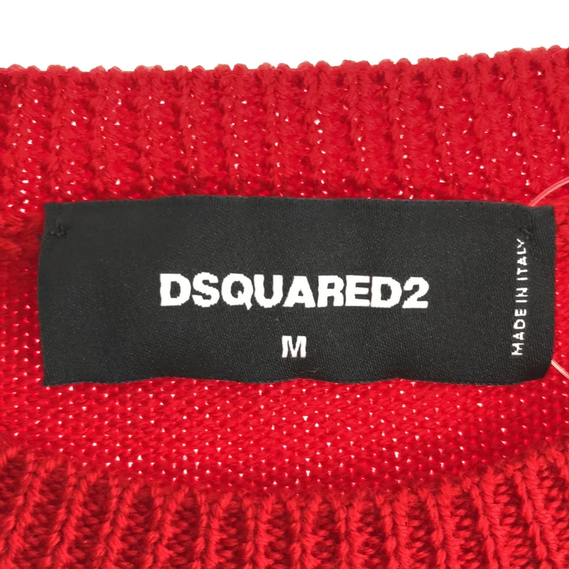 DSQUARED2 / ディースクエアード | 2024AW | ウール ロゴ ジャガード クルーネックニット | M | メンズ