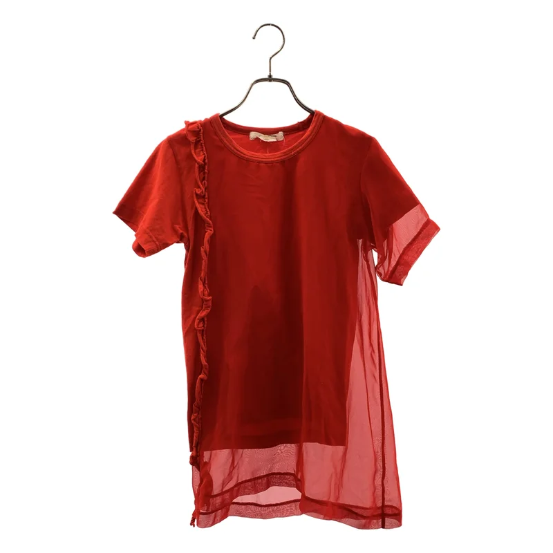 COMME des GARCONS / コムデギャルソン | 2013SS | チュールドッキング アシンメトリー フリル カットソー | XS | レディース