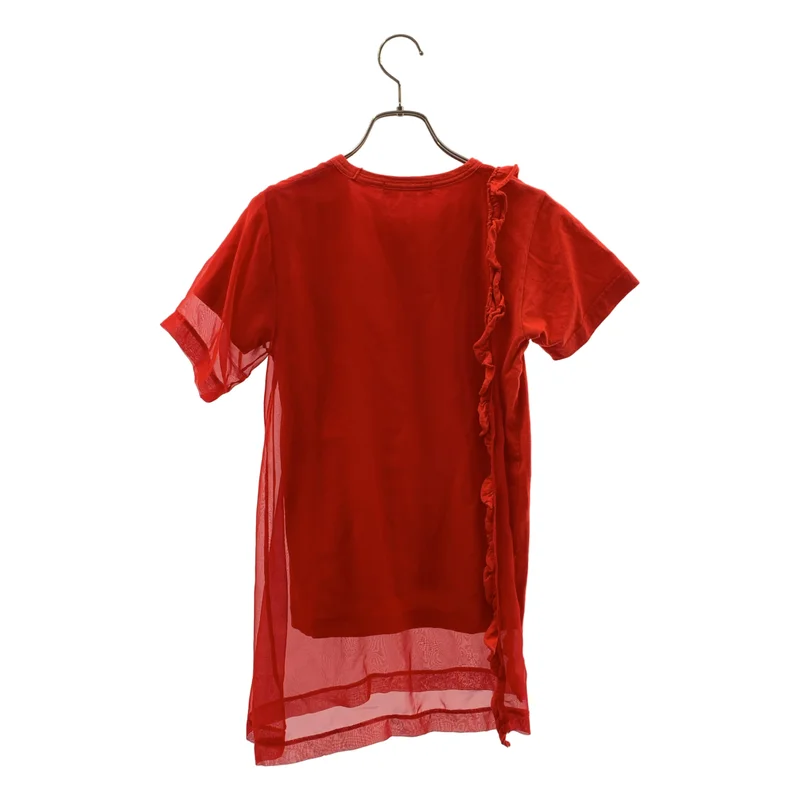 COMME des GARCONS / コムデギャルソン | 2013SS | チュールドッキング アシンメトリー フリル カットソー | XS | レディース