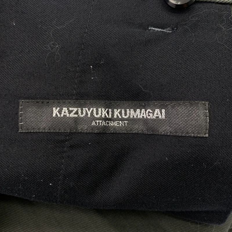 KAZUYUKI KUMAGAI ATTACHMENT / カズユキクマガイアタッチメント | コットン 強撚ギャバ 2タック ワイドパンツ | 1 | メンズ