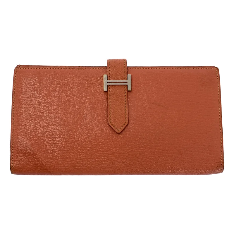 HERMES / エルメス | ベアンスフレ レザー ウォレット 長財布 |