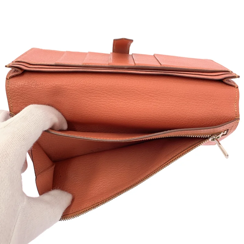 HERMES / エルメス | ベアンスフレ レザー ウォレット 長財布 |