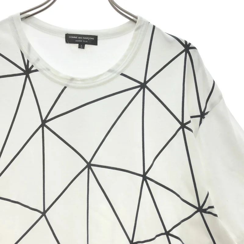 COMME des GARCONS HOMME PLUS / コムデギャルソンオムプリュス | 2018AW | ジオメトリックプリント Tシャツ | L | メンズ