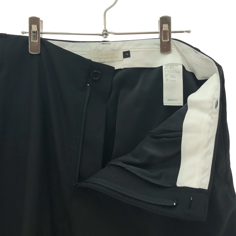 AMOMENTO / アモーメント | 2026SS | WOOL WIDE PANTS / ウール ワイドパンツ | XL | メンズ