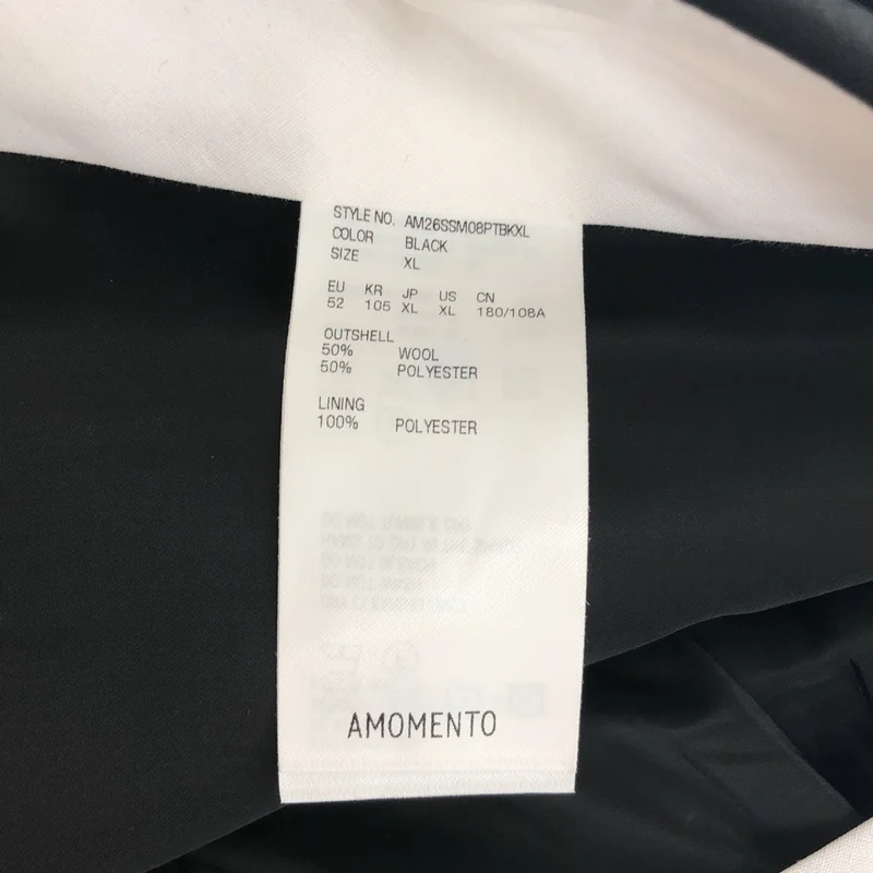 AMOMENTO / アモーメント | 2026SS | WOOL WIDE PANTS / ウール ワイドパンツ | XL | メンズ