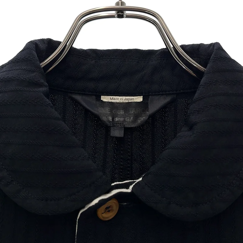 COMME des GARCONS COMME des GARCONS / コムコム | 2015AW | ポリエステル 製品加工 丸襟 シングルコート | S | レディース