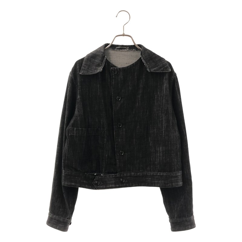 Y's / ワイズヨウジヤマモト | 8OZ DENIM SLIT COLLART SHORT BLOUSE シャツ | 1 | レディース