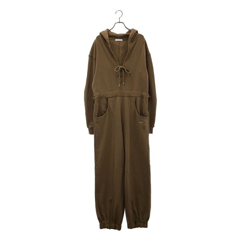Maison Special / メゾンスペシャル | Lace Up Sweat Hood All-in-one オールインワン 21252265701 | 38 | レディース