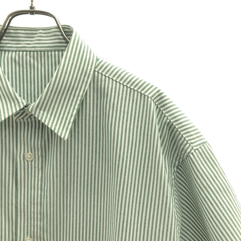 FreshService / フレッシュサービス | DRY OXFORD FLAP POCKET S/S SHIRT ストライプシャツ | M | メンズ