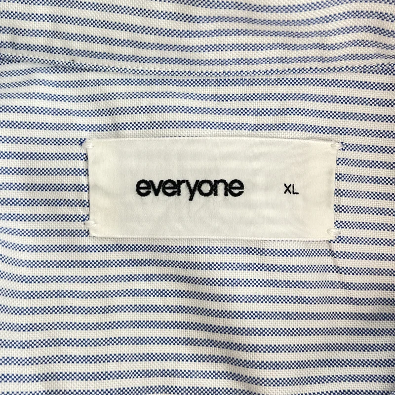 everyone / エブリワン | ストライプ オックスフォードシャツ | XL | メンズ