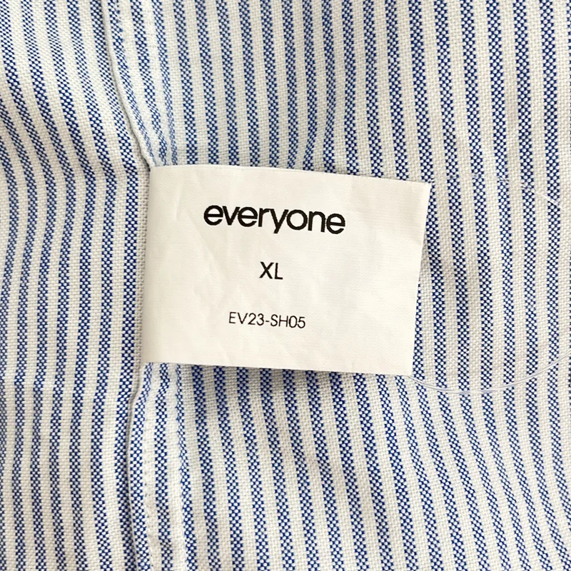 everyone / エブリワン | ストライプ オックスフォードシャツ | XL | メンズ