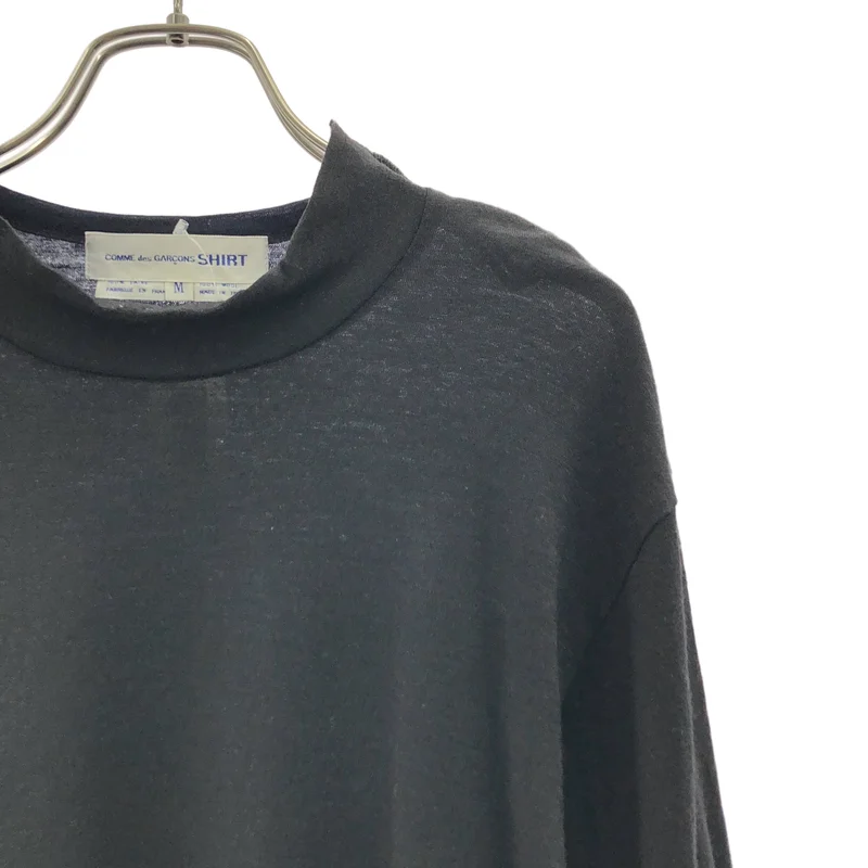 COMME des GARCONS SHIRT / コムデギャルソンシャツ | ウール 切り替え バイカラー クルーネックニット | M | メンズ