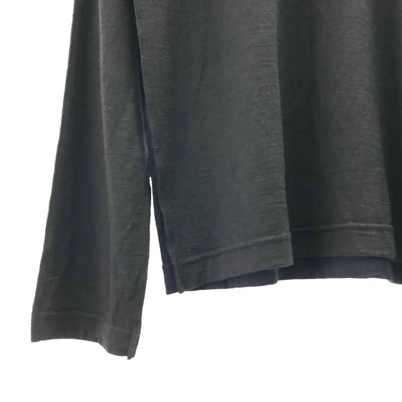 COMME des GARCONS SHIRT / コムデギャルソンシャツ | ウール 切り替え バイカラー クルーネックニット | M | メンズ