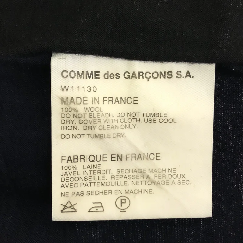 COMME des GARCONS SHIRT / コムデギャルソンシャツ | ウール 切り替え バイカラー クルーネックニット | M | メンズ