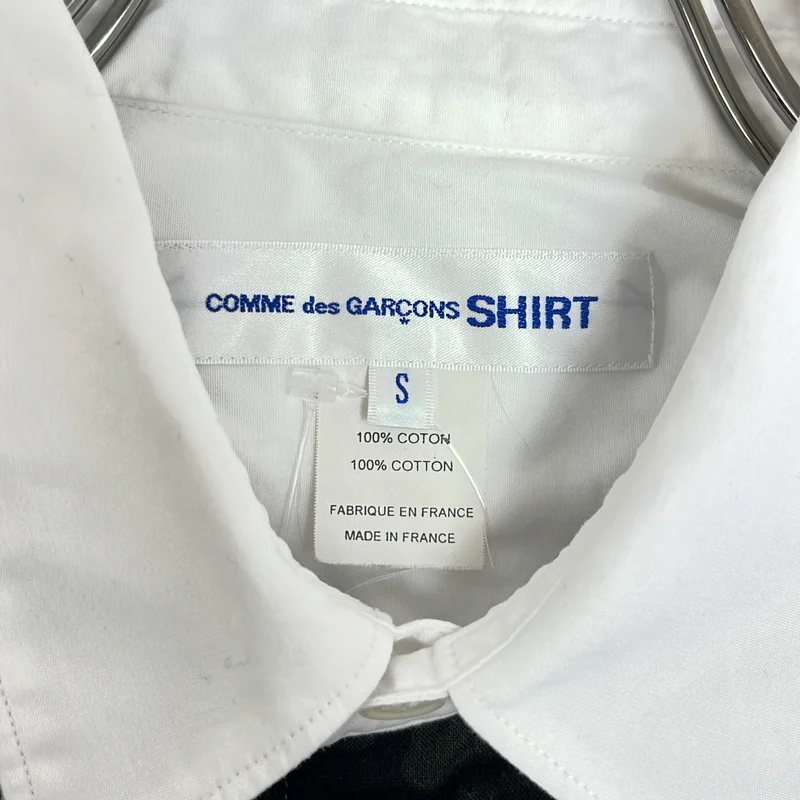 COMME des GARCONS SHIRT / コムデギャルソンシャツ | 2016SS | カモフラージュ ストライプ パッチワーク 半袖シャツ | S | メンズ