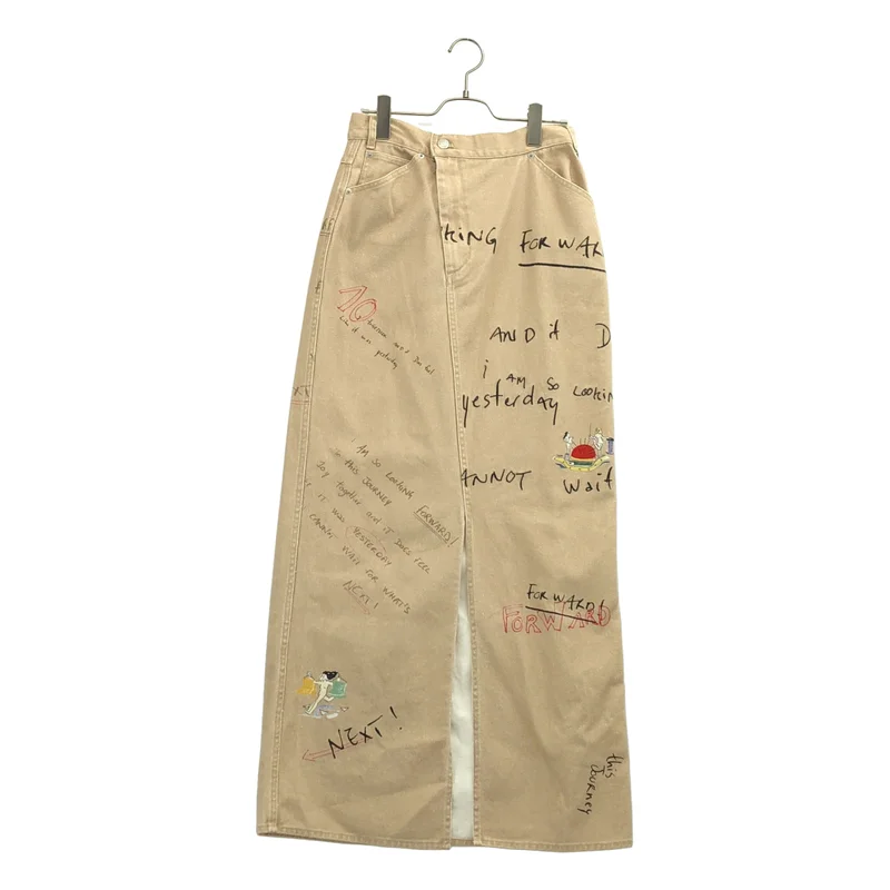 AMERI / アメリ | × Gabrielle 10TH HISTORY I LINE SKIRT / ドローイング柄 タイトスカート | 26 | レディース