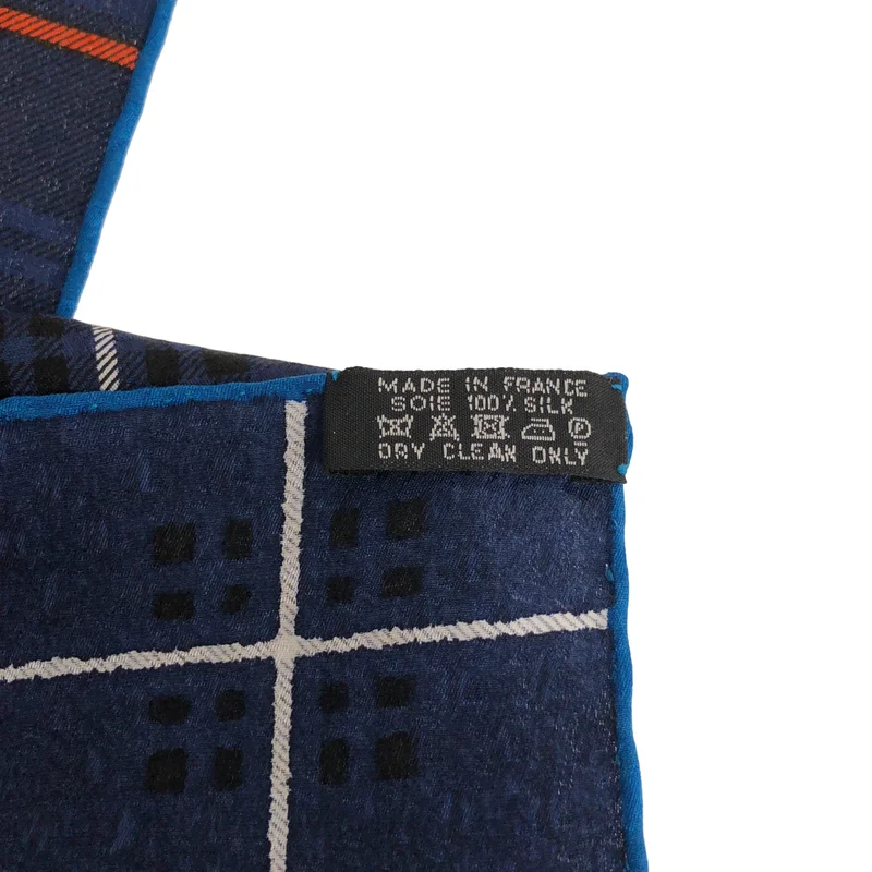HERMES / エルメス | カレ70 ハウンドトゥースチェック シルクスカーフ |