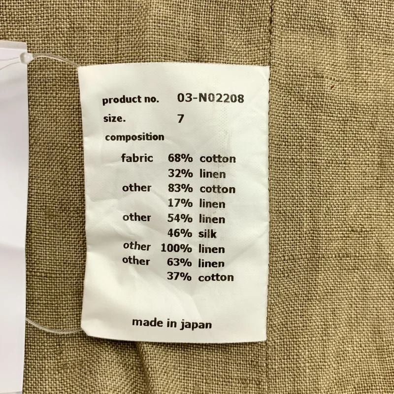 sus-sous / シュス | 工房西谷 コットン リネン ストライプ オーバーオール | 7 | メンズ