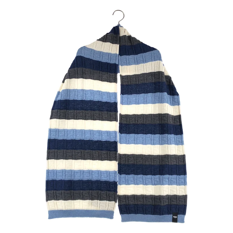 FENDI / フェンディ | FFロゴ ウール ストライプ マフラー ストール | TU | その他