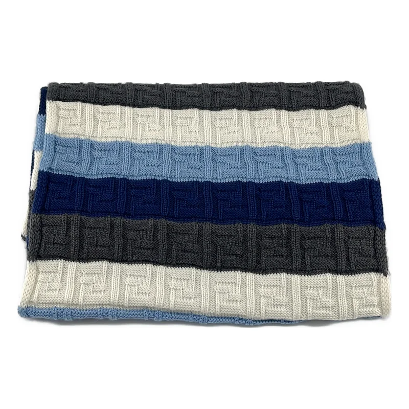 FENDI / フェンディ | FFロゴ ウール ストライプ マフラー ストール | TU | その他