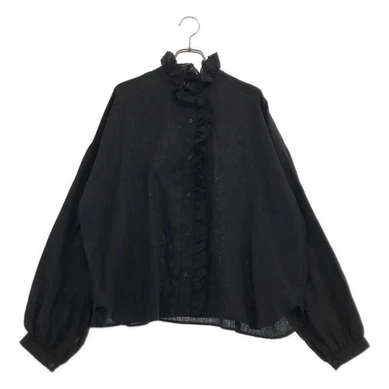 12closet / トゥエルブクローゼット | リネンフリルブラウス | F