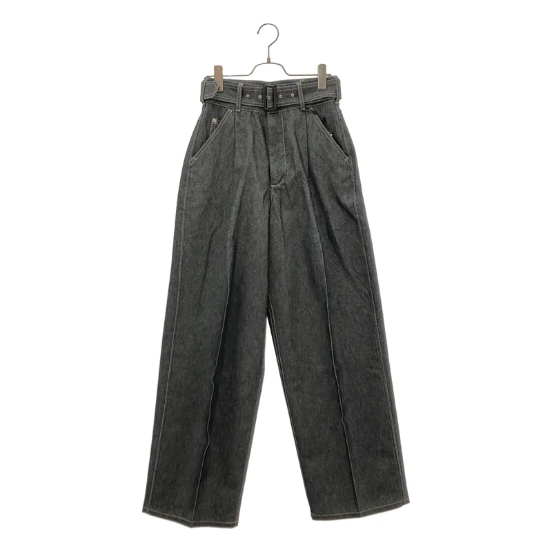 THE RERACS / ザリラクス | 2025SS | THE BELTED WIDE DENIM /  ベルテッド ワイドデニムパンツ | 36 | レディース