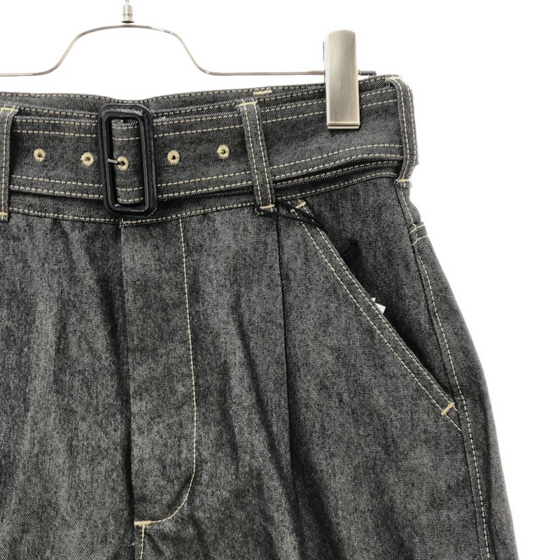 THE RERACS / ザリラクス | 2025SS | THE BELTED WIDE DENIM /  ベルテッド ワイドデニムパンツ | 36 | レディース
