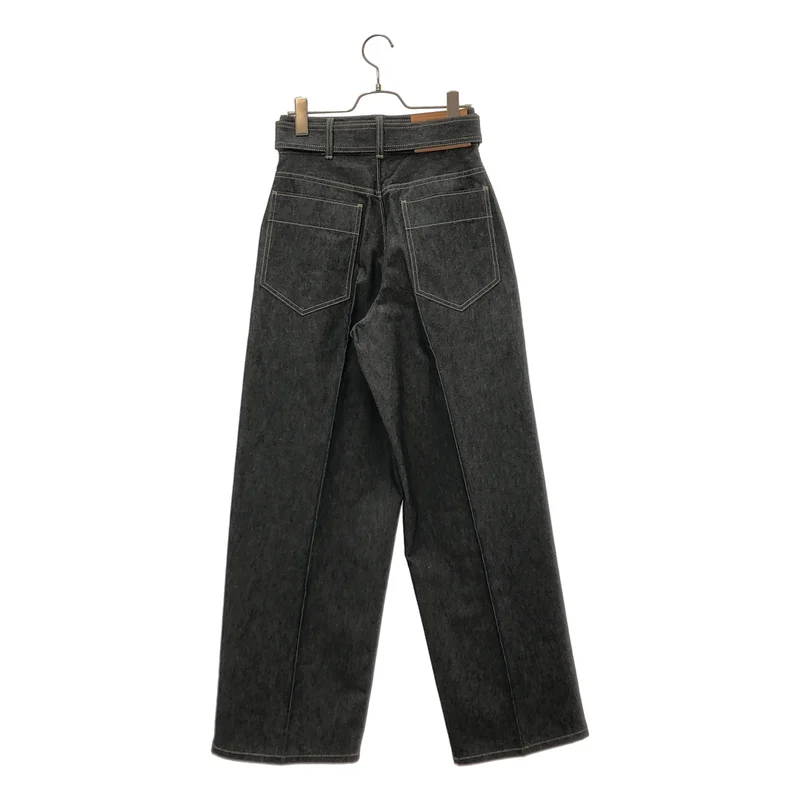 THE RERACS / ザリラクス | 2025SS | THE BELTED WIDE DENIM /  ベルテッド ワイドデニムパンツ | 36 | レディース