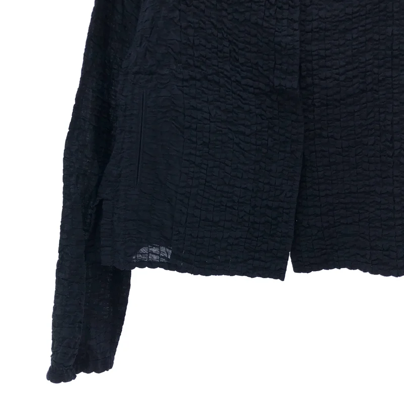 HaaT ISSEY MIYAKE / ハートイッセイミヤケ | 2008SS | コットン ギャザー ノーカラージャケット | 2 | レディース