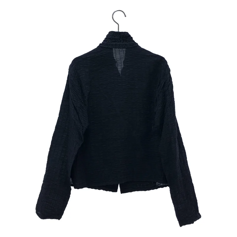 HaaT ISSEY MIYAKE / ハートイッセイミヤケ | 2008SS | コットン ギャザー ノーカラージャケット | 2 | レディース
