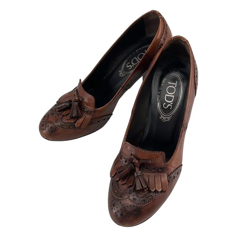 TOD'S / トッズ | タッセル ヒールパンプス | 35 1/2 | レディース