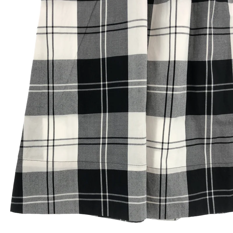 MARGARET HOWELL / マーガレットハウエル | MONO CHECK SILK COTTON スカート | 2 | レディース