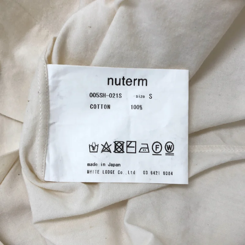 nuterm / ニューターム | コットン オーバーシルエット シャツ | S | メンズ