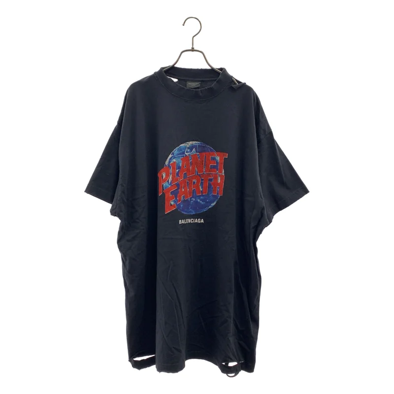 BALENCIAGA / バレンシアガ | 2024AW | Planet Earth Oversized Tee ダメージ加工 Tシャツ | 3 | メンズ