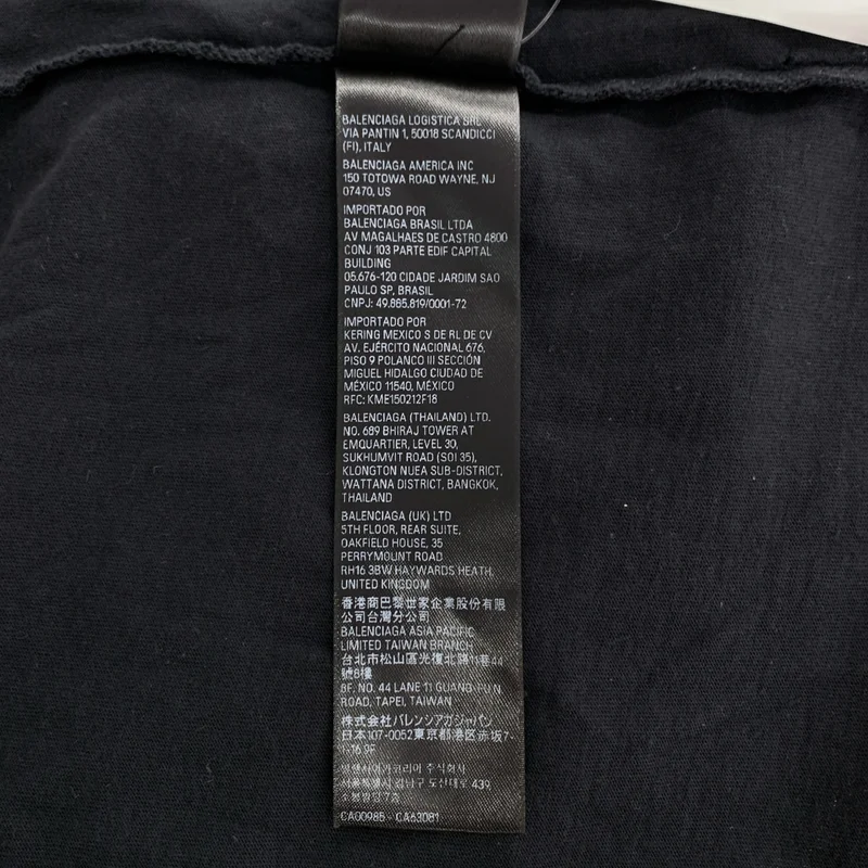 BALENCIAGA / バレンシアガ | 2024AW | Planet Earth Oversized Tee ダメージ加工 Tシャツ | 3 | メンズ