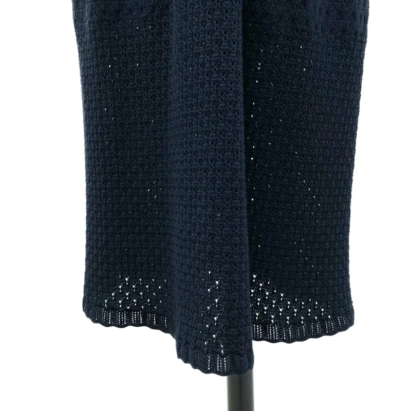 Mame Kurogouchi / マメクロゴウチ | 2023AW | Lace Stripe Knitted Dress ニットワンピース | 2 | レディース
