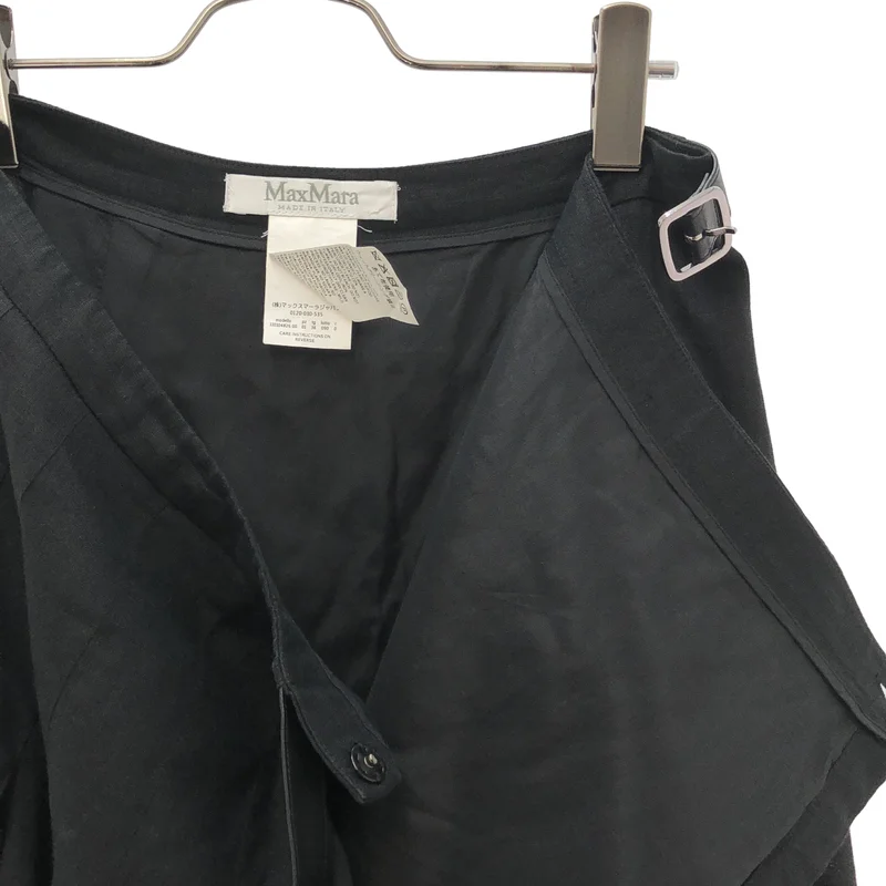 Max Mara / マックスマーラ | リネン サイドベルトスカート | 36 | レディース